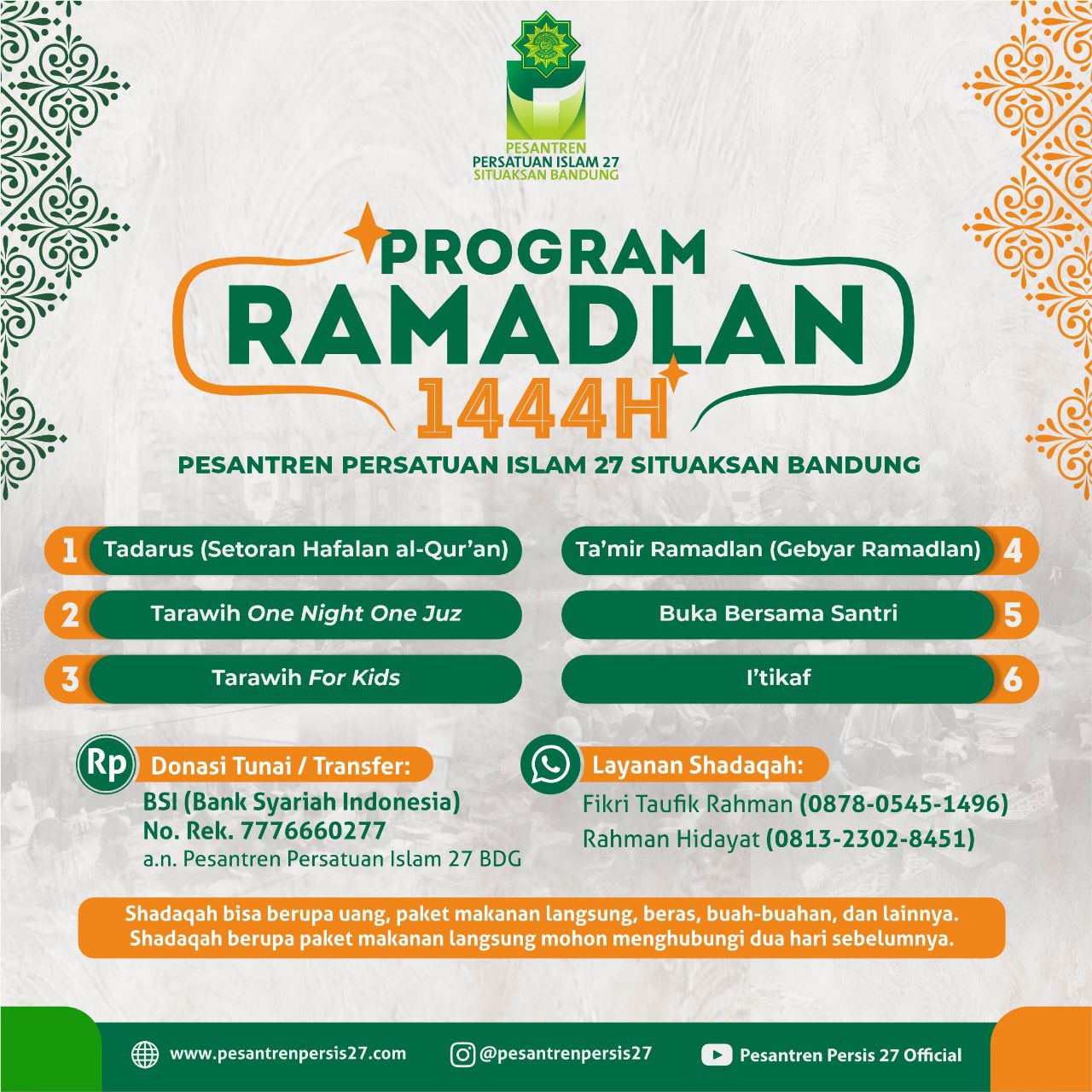 PROGRAM RAMADLAN 1444 H