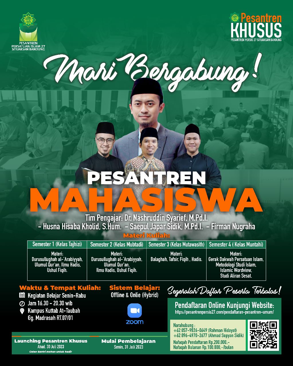 ikutilah Segera Pesantren Mahasiswa
